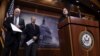 Sen. Kelly Ayotte (R), accompanied by Sen. John McCain (L), and Sen. Lindsey Graham, speaks during a news conference on Capitol Hill in Washington, Jan. 21, 2016, criticizing the Iran nuclear deal.