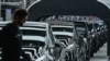 FILE - Electric vehicles at Tesla's "Gigafactory" plant on March 22, 2022 in Gruenheide, southeast of Berlin. Tesla halted production at its German factory on March 5, 2024, after someone set fire to high-voltage lines nearby, cutting power to the carmaker's only plant in Europe,