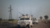Portuguese special forces of the U.N. Multidimensional mission in the Central African Republic rush to stop the clashes between armed groups and the Central African Army supported by Russian private security elements, in Boali, Dec. 22, 2020.