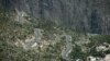 This picture taken on May 18, 2018, shows a road track at a tree plantation site in Buner in northwest Pakistan. The change is drastic: Around the region of Heroshah, previously arid hills are now covered with forest.