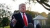FILE - President Donald Trump speaks to members of the media on the South Lawn of the White House, in Washington, Nov. 4, 2019.