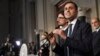 Anti-establishment Five Star Movement (M5S) leader Luigi Di Maio speaks to the press after a meeting with Italian President Sergio Mattarella as part of consultations of political parties to form a government, on May 14, 2018 at the Quirinale palace in Rome.