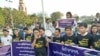 ရခိုင်ပြည်နယ်တွင် အင်တာနက် ဖြတ်တောက်မှုကို ဆန့်ကျင်ကန့်ကွက်နေသူများ။ (ဒီဇင်ဘာ ၂၄၊ ၂၀၁၉)
